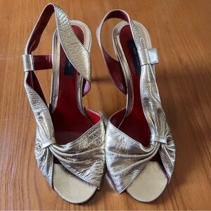 Marc Jacobs Gold Heels